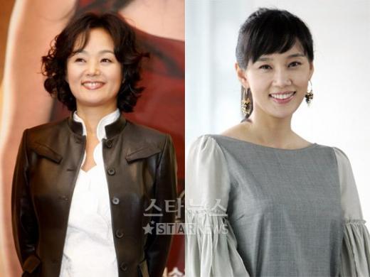 수줍은 누나들 '천하일색 박정금'의 배종옥(왼쪽), '조강지처 클럽'의 오현경