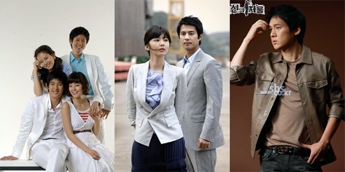 가을 개편을 맞아 폐지되는 지상파 3사 드라마. 왼쪽부터 KBS2 일일드라마(돌아온 뚝배기), MBC 주말드라마(내 여자), SBS 금요드라마(신의 저울).
