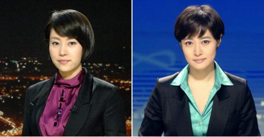 파업에 동참한 박혜진 앵커와 김주하 앵커 <사진제공=iMBC>