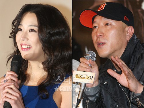 배우 한고은과 김동원 감독 ⓒ머니투데이 스타뉴스