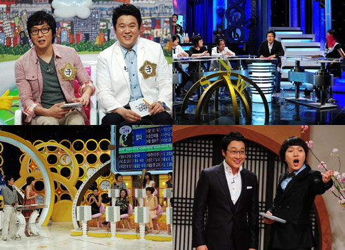 '탁재훈 김구라의 비행기', '김제동의 황금나침반', '2009좋은친구들', '스타부부쇼 자기야'(왼쪽 위부터 시계방향) <사진=SBS제공>