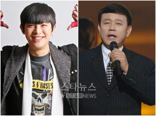 이유(왼쪽)과 설운도 ⓒ머니투데이 스타뉴스