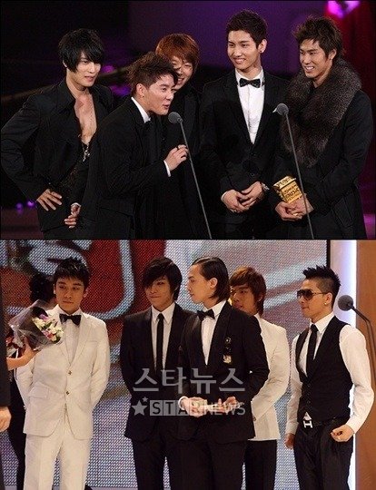 동방신기(위)와 빅뱅 ⓒ머니투데이 스타뉴스