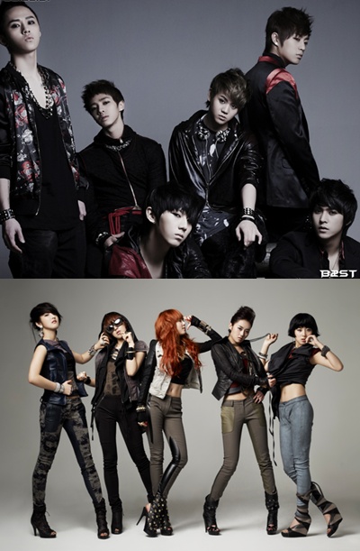 비스트,포미닛(위부터)  <사진제공=큐브엔터테인먼트>