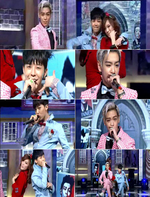 지드래곤과 탑 <화면캡처=SBS '인기가요'>