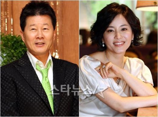 가수 태진아(왼쪽)과 탤런트 견미리 ⓒ사진=임성균 기자