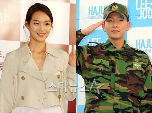 신민아(왼쪽)와 이준기