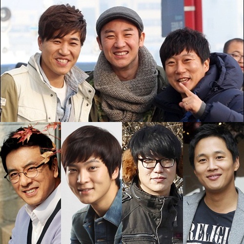 김종민 엄태웅 이수근 차태현 성시경 주원 김승우(왼쪽 위부터 시계방향) ⓒ스타뉴스