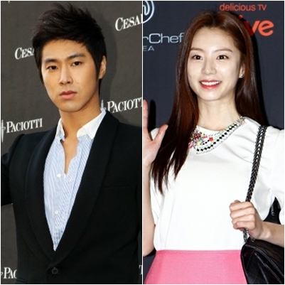 유노윤호(왼쪽)과 박수진