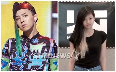지드래곤(왼)과 김제니 / 사진출처= 스타뉴스, YG엔터테인먼트 공식 블로그