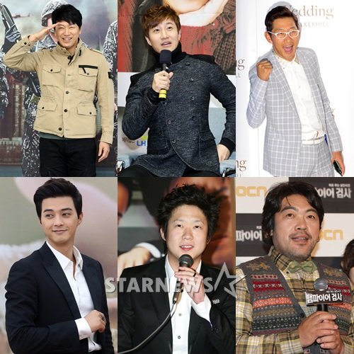 (왼쪽 위부터 시계방향) 김수로, 이훈, 김창렬, 이원종, 천명훈, 김지훈 /사진=스타뉴스