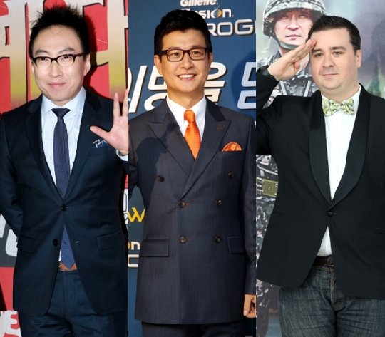 (왼쪽부터) 박명수, 김성주, 샘 해밍턴 /사진=머니투데이 스타뉴스