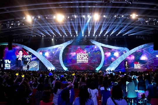 사진=홍콩에서 열린 2012년 MAMA 전경 사진, CJ E&M 제공