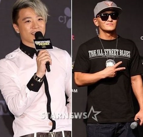 아웃사이더(왼쪽)와 MC스나이퍼 / 사진=임성균 기자