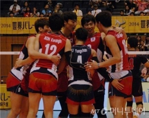 남자 배구 대표팀. /사진=대한배구협회 제공