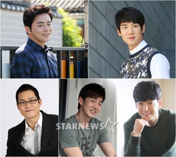 왼쪽 상단부터 시계방향으로 조정석과 유연석, 정경호와 윤계상, 김성균.사진=머니투데이 스타뉴스