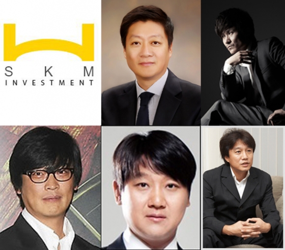 SKM인베스트먼트 경영진. 김정수, 이주노, 안병기, 안인배, 김재엽(왼쪽 위부터) /사진제공=SKM인베스트먼트
