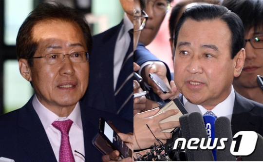 검찰이 '성완종 리스트'에 이름을 올린 홍준표 경남도지사(왼쪽)와 이완구 전 총리(왼쪽)를 기소했다. /사진=뉴스1