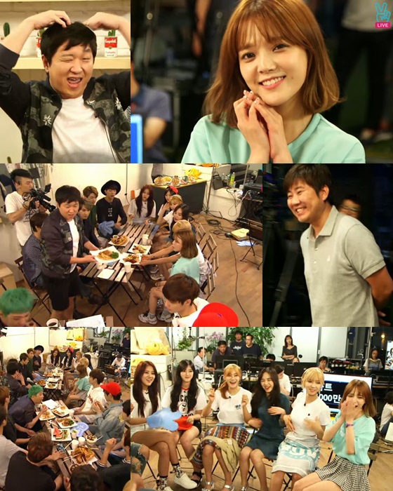 /사진=네이버 V앱 'FNC 夜유회'