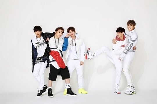 남성 아이돌 그룹 'JJCC'. /사진=넥센 히어로즈 제공