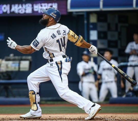 사상 첫 40-40에 도전하는 에릭 테임즈. /사진=NC 다이노스 제공