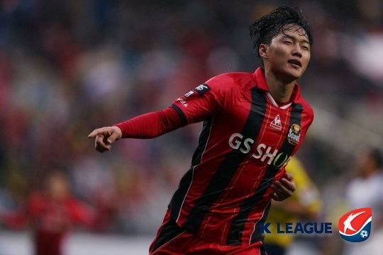 슈퍼매치서 4골을 작렬시킨 FC서울 윤주태. /사진=한국프로축구연맹 제공