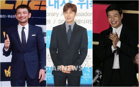 사진 왼쪽부터 황정민, 이민호, 강하늘 / 사진=스타뉴스