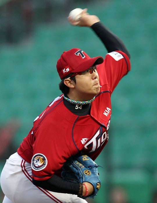 시즌 첫 승 달성에 실패한 양현종. /사진=KIA 타이거즈 제공