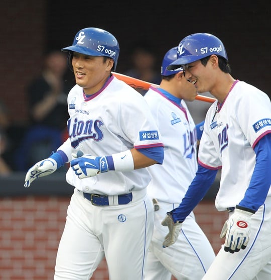 시즌 4호 홈런을 때려낸 이승엽. /사진=삼성 라이온즈 제공