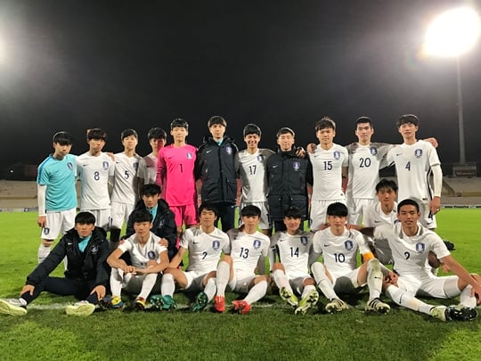 대회가 끝난 이후 기념 단체사진. /사진=대한축구협회 제공