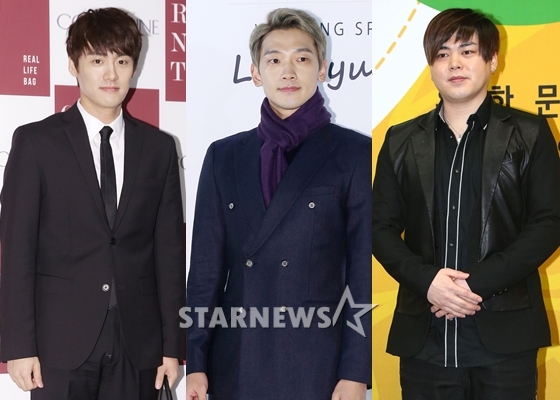 오상진, 비, 문희준(왼쪽부터) /사진=스타뉴스