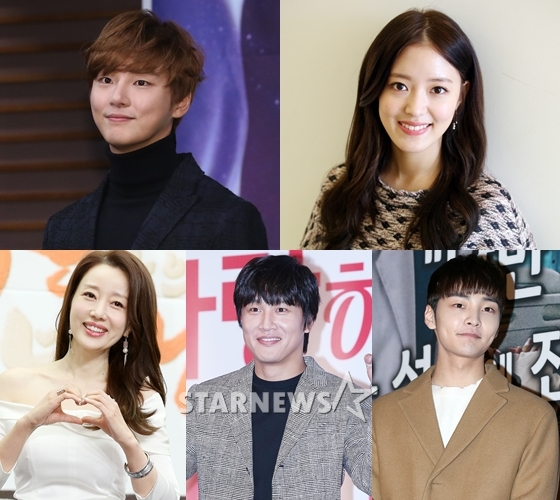 윤시윤, 이세영, 김민재, 차태현, 윤손하(사진 위 왼쪽부터 시계방향)/사진=스타뉴스