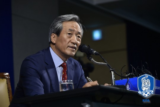 정몽준 전 대한축구협회장. /사진=대한축구협회 제공
