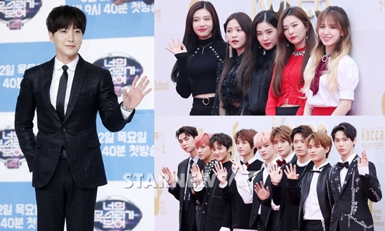 (왼쪽부터 시계방향) 슈퍼주니어 이특, 레드벨벳, NCT /사진=스타뉴스