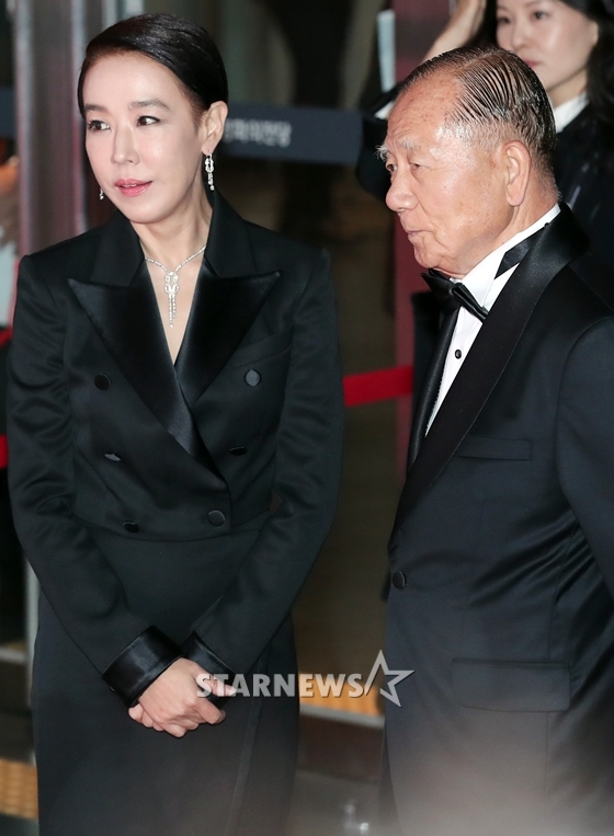 강수연, 김동호/사진=스타뉴스