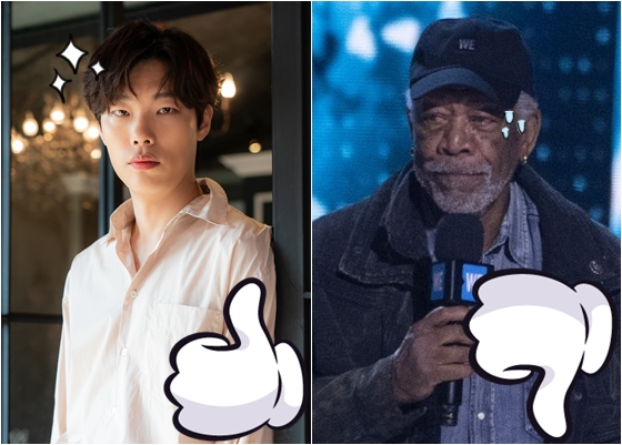류준열, 모건 프리먼 / 사진제공=NEW, AFPBBNews=뉴스1
