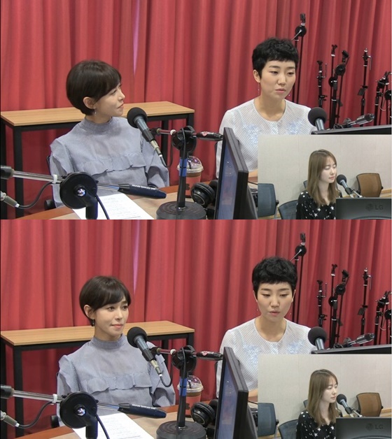 배우 장영남(왼쪽)과 이주영/사진=SBS 파워FM '박선영의 씨네타운' 보이는 라디오