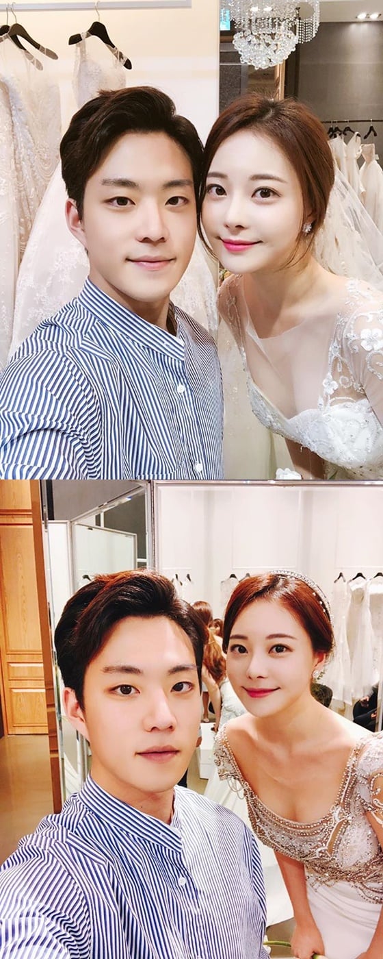 모델 겸 방송인 김민영(오른쪽), 카레이서 서주원 /사진=김민영 인스타그램