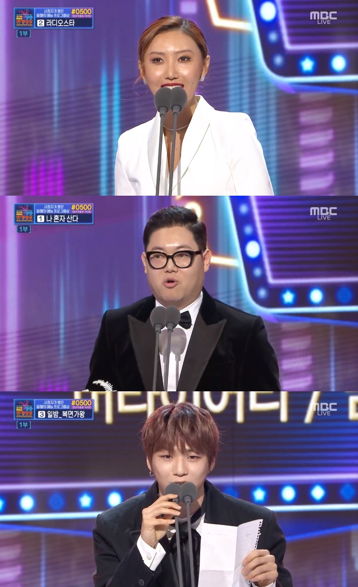 /사진=2018 MBC 방송연예대상 방송화면 캡처