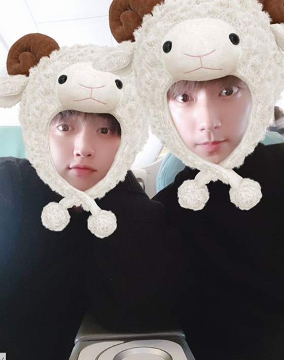 산들과 공찬./사진=산들 인스타그램