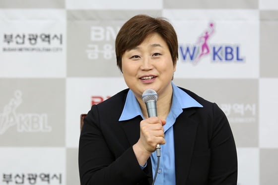 유영주 BNK 신임 감독. / 사진=WKBL 제공