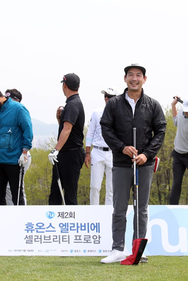 니어핀 대결 우승자 배우 박정철./사진=KPGA
