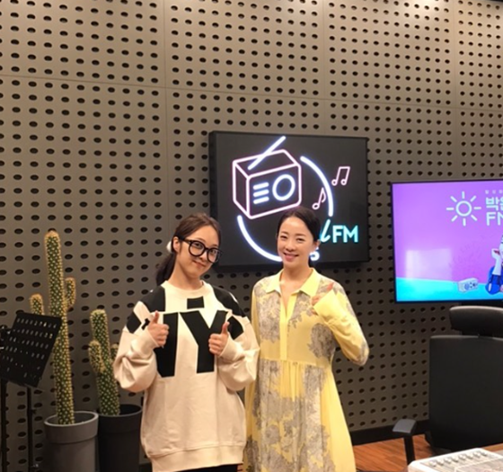 김보라와 박은영 아나운서./사진=KBS 쿨FM '박은영의 FM대행진' 공식 인스타그램 캡처