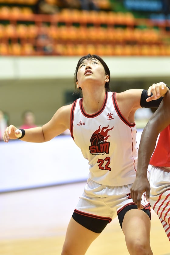 박신자컵에 출전한 부산 BNK 썸의 구슬. /사진=WKBL 제공