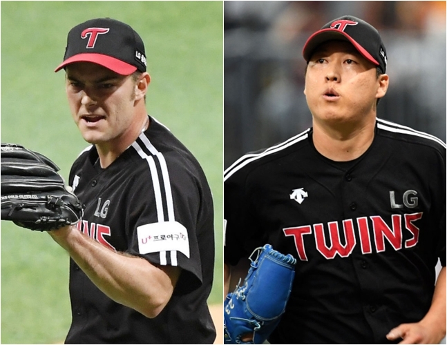 윌슨(왼쪽)과 차우찬. /사진=OSEN