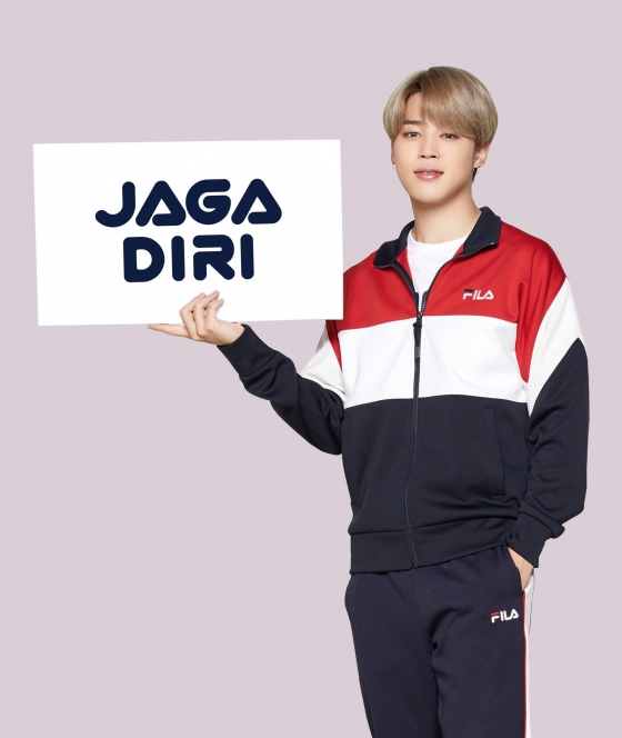 방탄소년단 지민 /사진= 휠라 인도네시아 공식 SNS