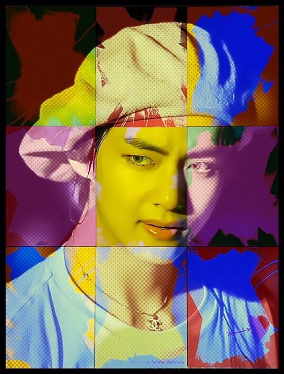 방탄소년단(BTS) 뷔 /사진=알레한드로 비질란테(Alejandro Vigilante) 그림 캡쳐