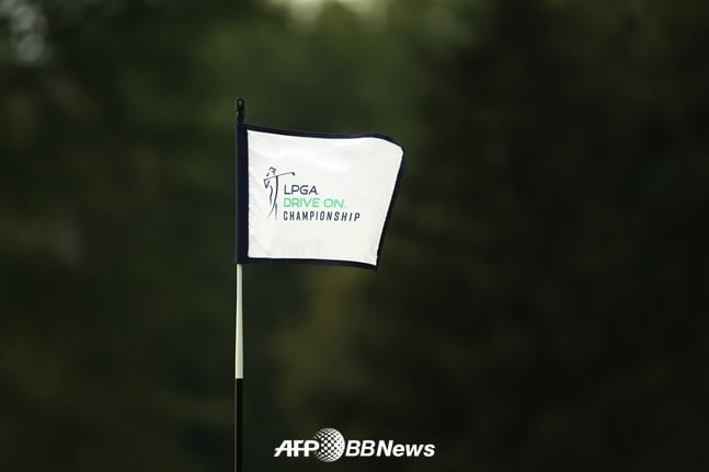 지난 8월에 열린 LPGA 드라이브 온 챔피언십 대회 깃발./AFPBBNews=뉴스1