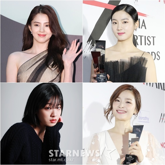 배우 한소희(왼쪽위부터 시계방향), 박주현, 전미도, 이주영 /사진=스타뉴스