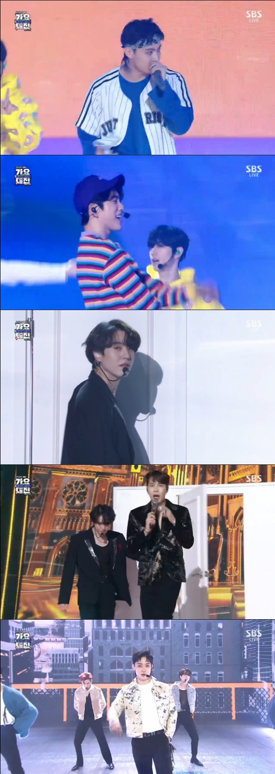 갓세븐 /사진=SBS '2020 SBS 가요대전' 방송화면 캡처